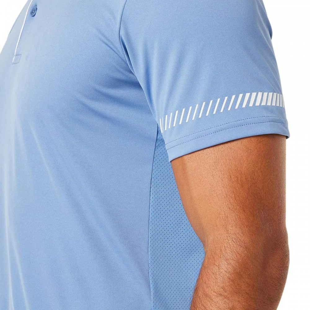 Поло мужское Asics COURT POLO SHIRT light-blue 2041A138-403 Поло мужское Asics COURT POLO SHIRT light-blue 2041A138-403