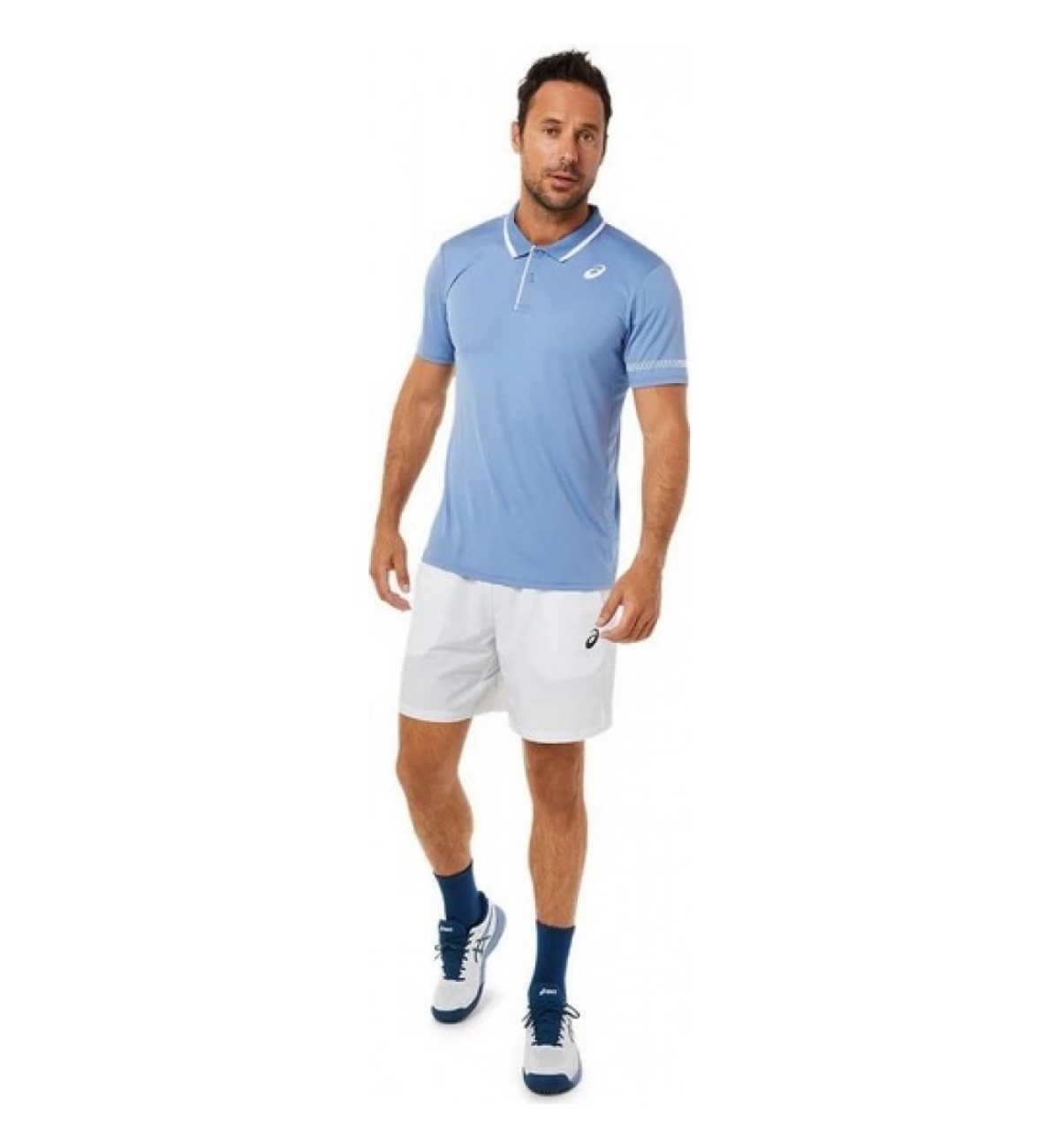 Поло мужское Asics COURT POLO SHIRT light-blue
