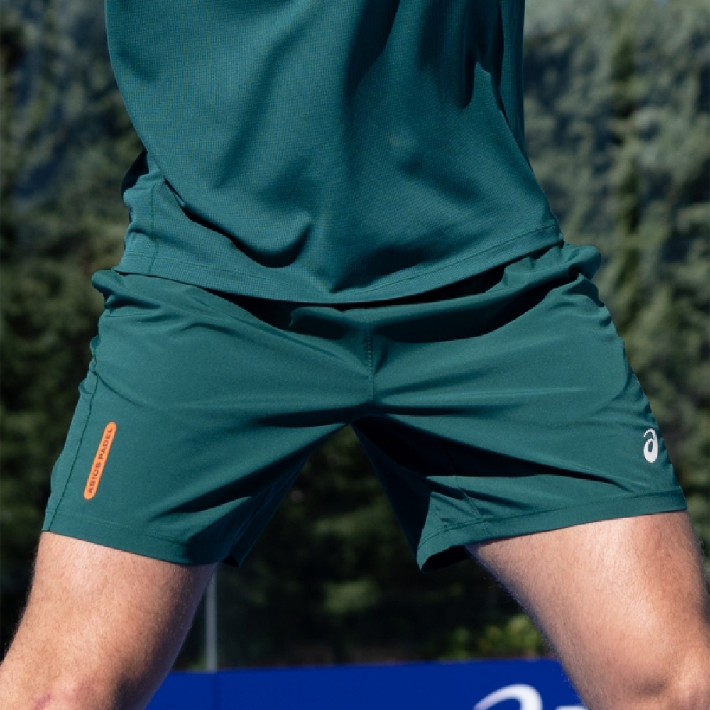 Шорти чоловічі Asics PADEL Court 7IN Short Green 2041A350-301 Шорти чоловічі Asics PADEL Court 7IN Short Green 2041A350-301