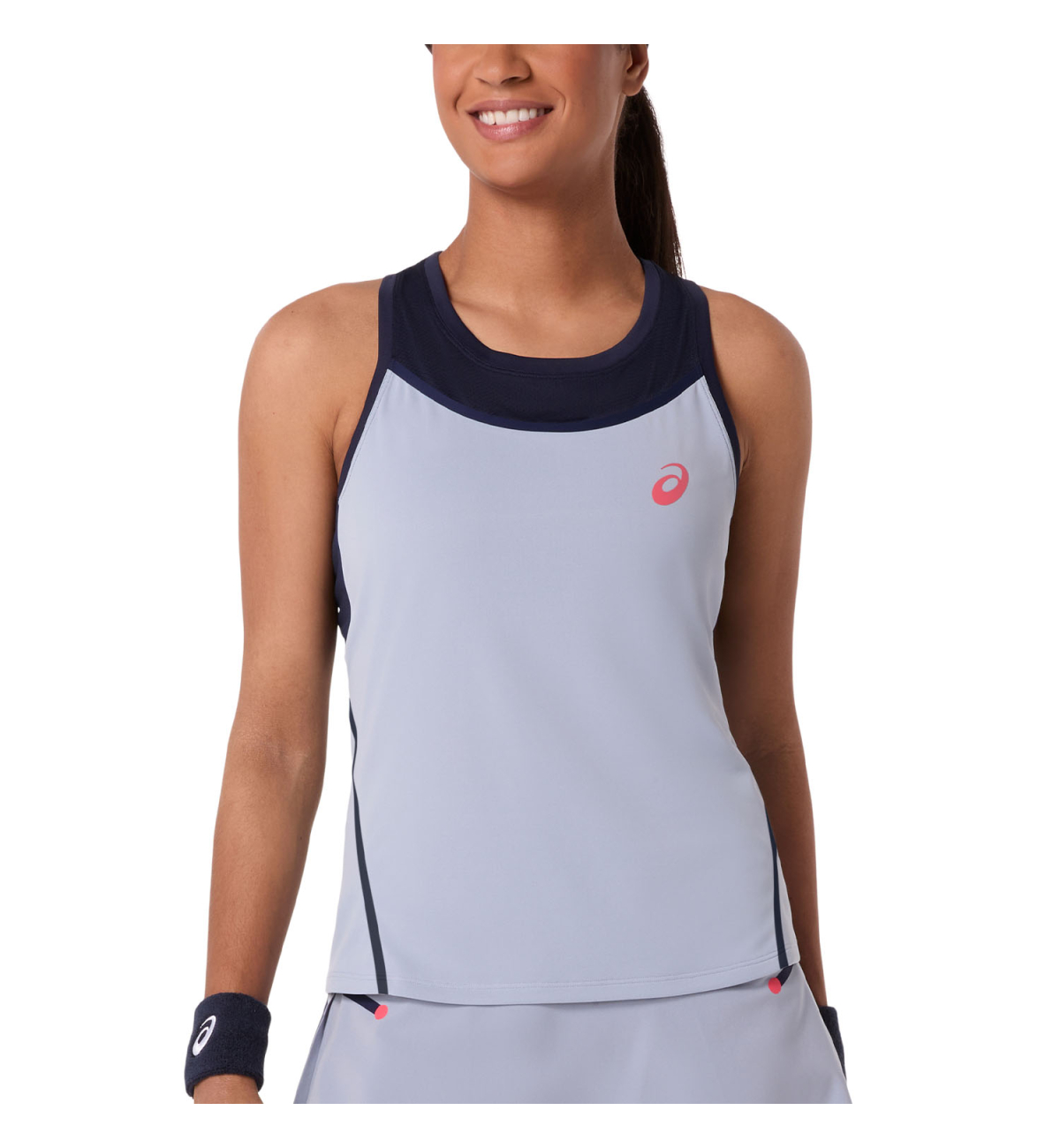 Майка Asics Match Tank White Grey Blue