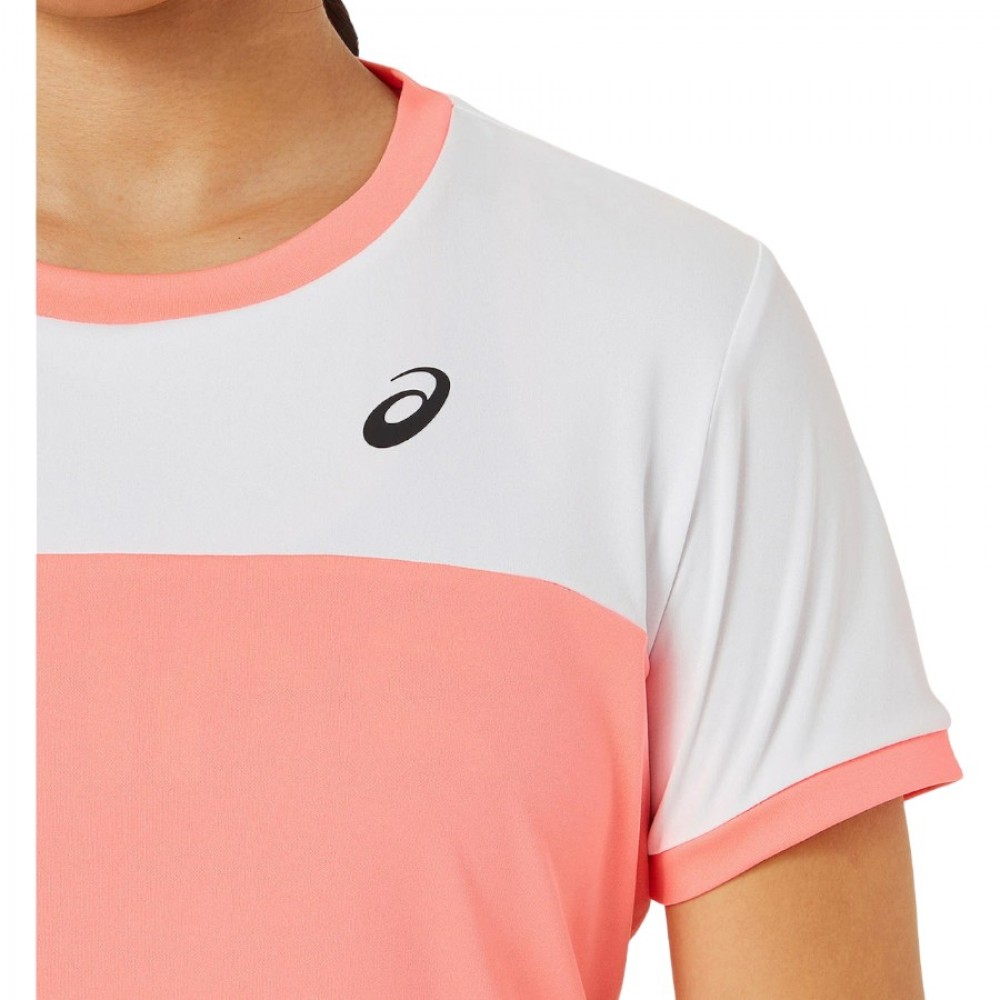 Футболка Asics GIRLS TENNIS SS TOP coral/white 2044A039-701 Футболка Asics GIRLS TENNIS SS TOP coral/white 2044A039-701