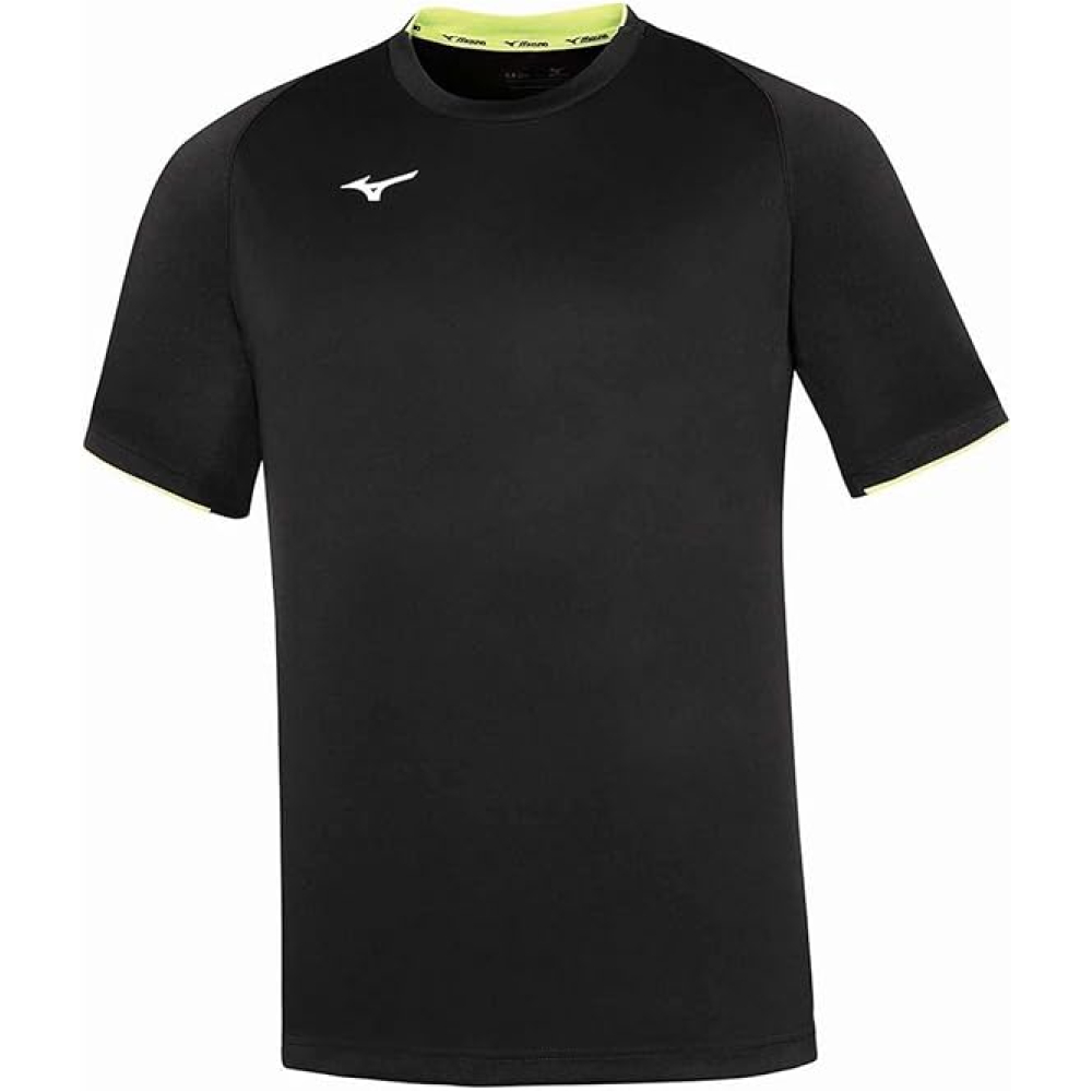 Футболка MIZUNO Jr Core SS Tee black/yellow 32EA7401-09/191 Футболка MIZUNO Jr Core SS Tee black/yellow 32EA7401-09/191