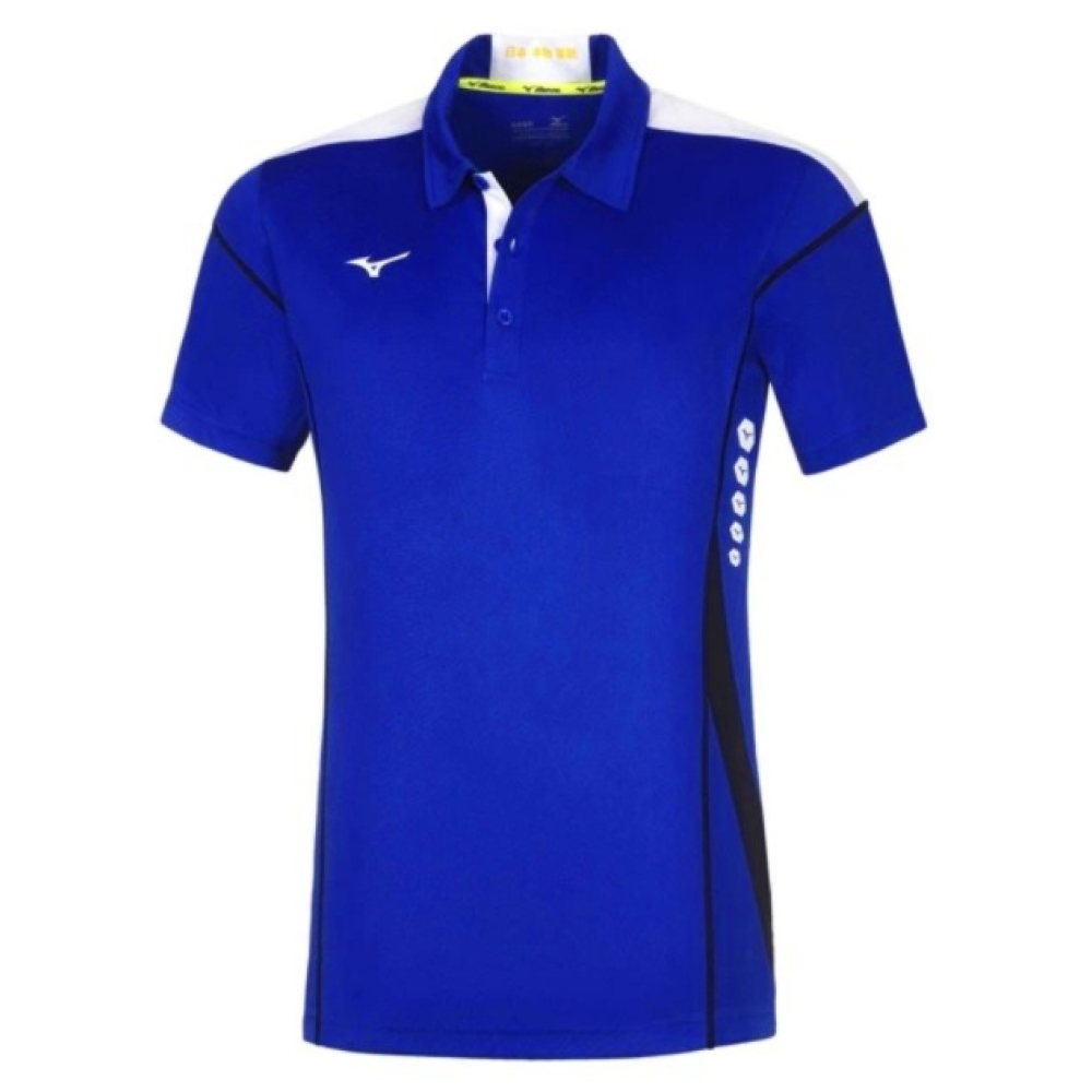 Поло мужское MIZUNO Men Hex Rect Polo Royal/Whitee 62EA7001-22 Поло мужское MIZUNO Men Hex Rect Polo Royal/Whitee 62EA7001-22