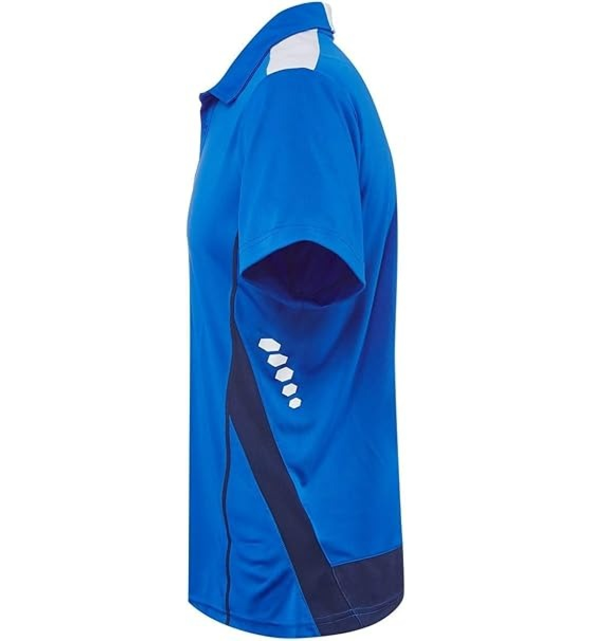 Поло мужское MIZUNO Men Hex Rect Polo Royal/Whitee