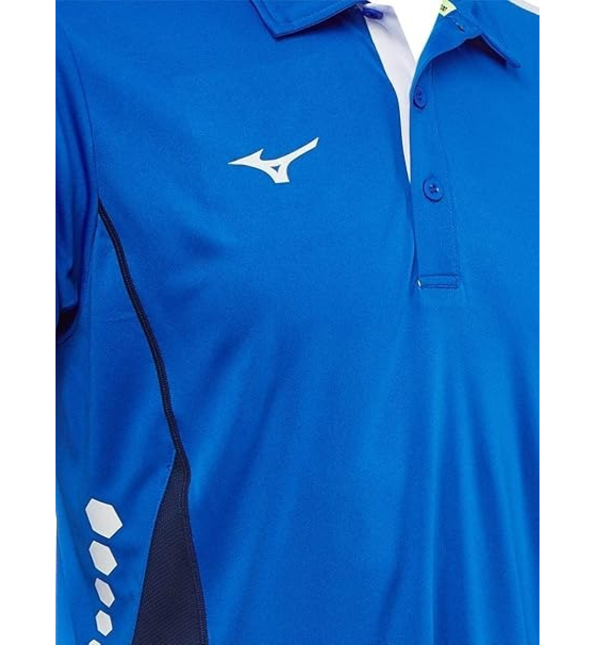 Поло мужское MIZUNO Men Hex Rect Polo Royal/Whitee
