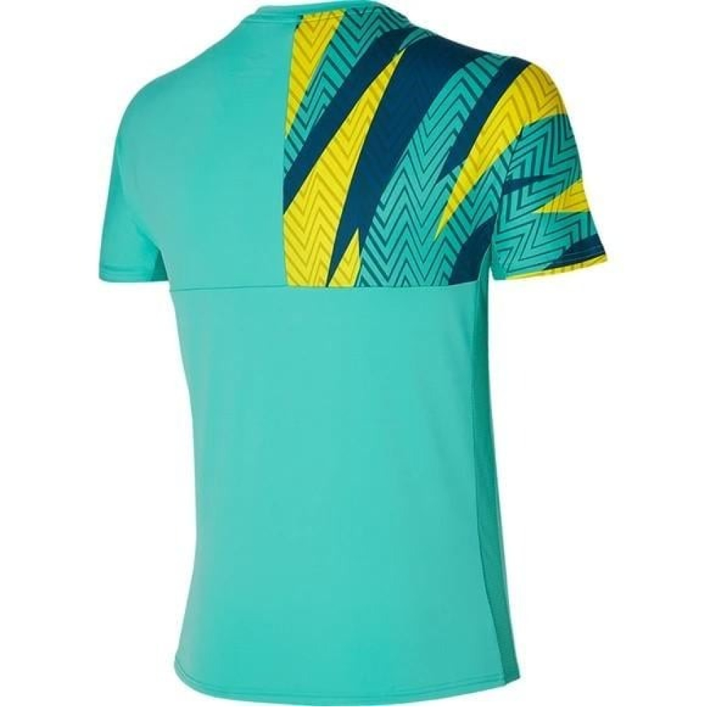 Футболка Mizuno Shadow Tee Turquoise Футболка Mizuno Shadow Tee Turquoise