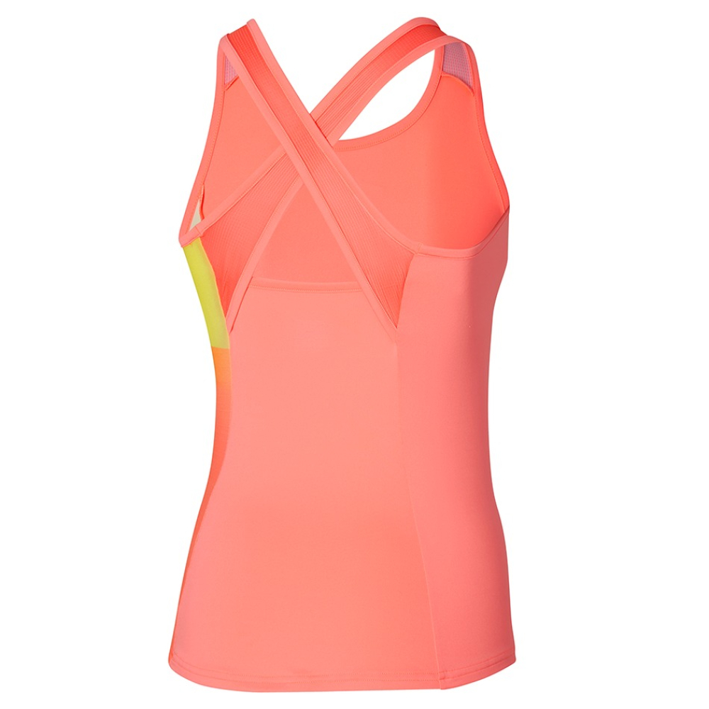 Майка Mizuno Damen Release Printed Tank Coral 62GAA701-53 Майка Mizuno Damen Release Printed Tank Coral 62GAA701-53