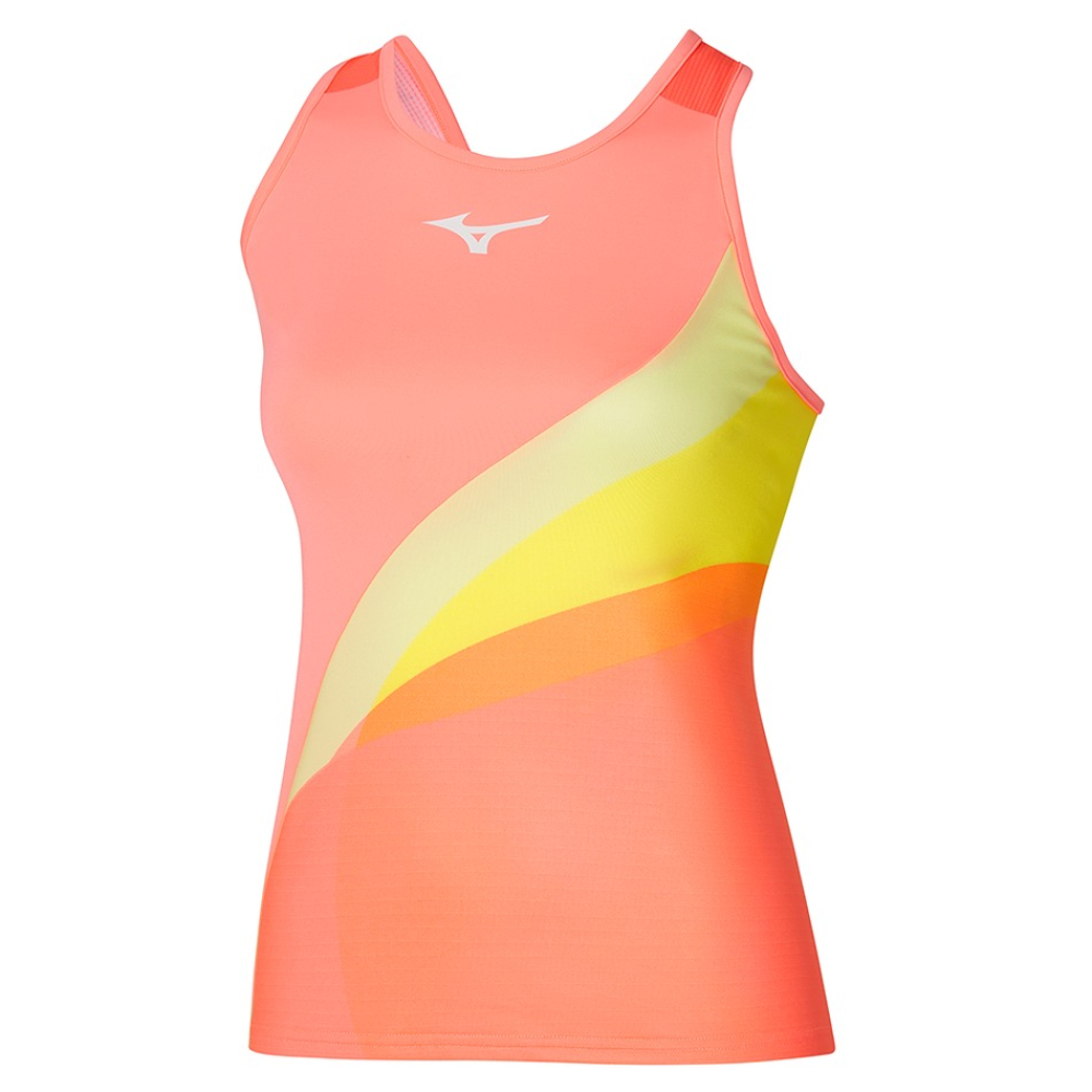 Майка Mizuno Damen Release Printed Tank Coral 62GAA701-53 Майка Mizuno Damen Release Printed Tank Coral 62GAA701-53