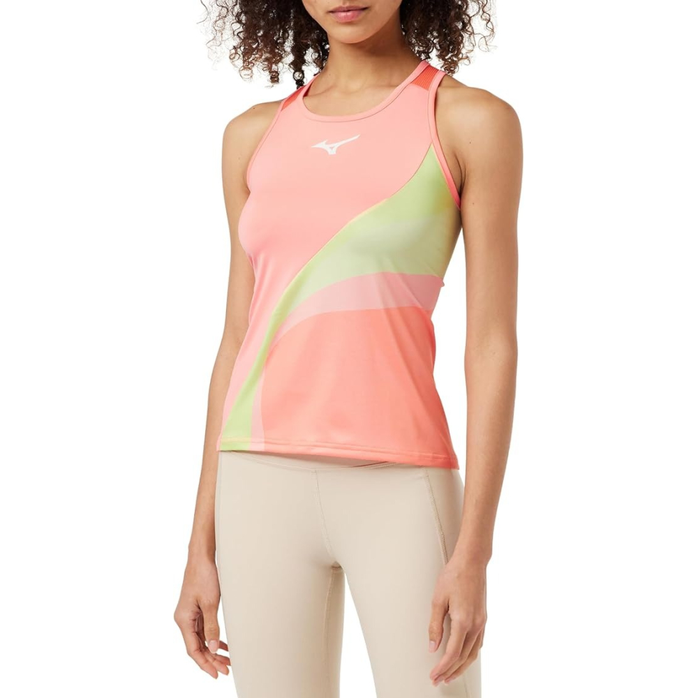 Майка Mizuno Damen Release Printed Tank Coral 62GAA701-53 Майка Mizuno Damen Release Printed Tank Coral 62GAA701-53