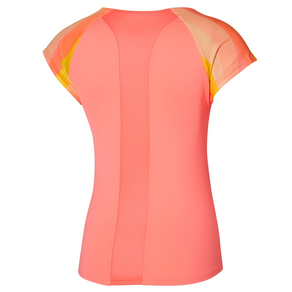 Футболка Mizuno Release Printed Tee coral 62GАA700-53 Футболка Mizuno Release Printed Tee coral 62GАA700-53