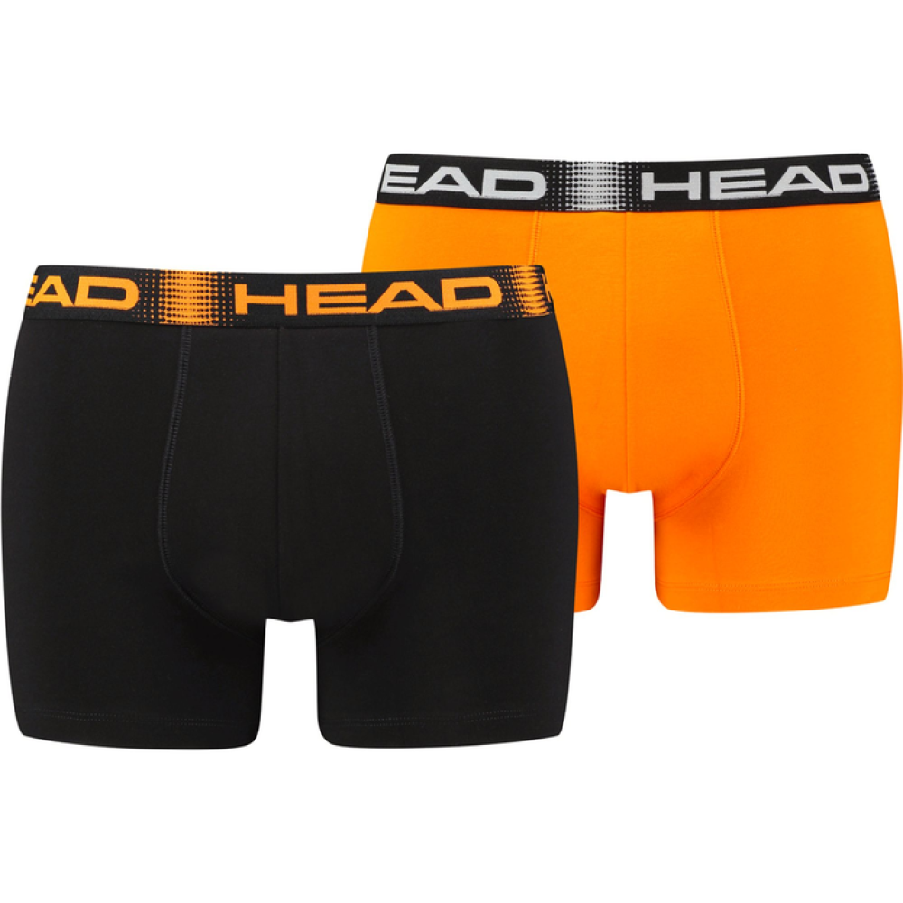 Трусы-боксеры Head BASIC BOXER 2P black/orange Трусы-боксеры Head BASIC BOXER 2P black/orange