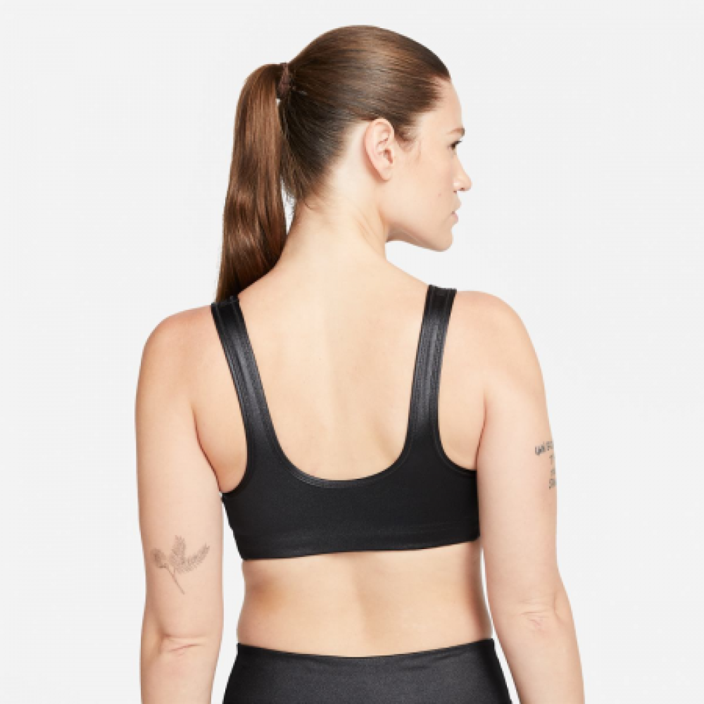 Топ Nike Dri-Fit Swoosh Shine Bra Black Топ Nike Dri-Fit Swoosh Shine Bra Black
