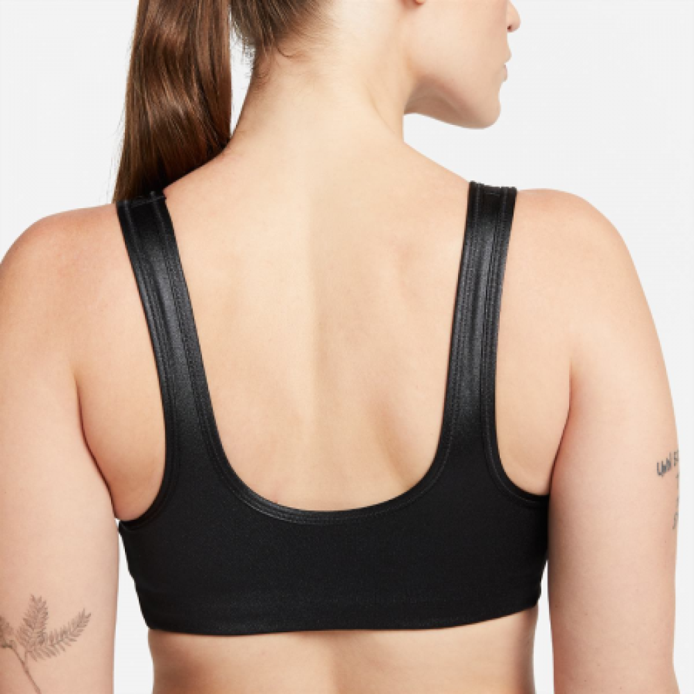 Топ Nike Dri-Fit Swoosh Shine Bra Black Топ Nike Dri-Fit Swoosh Shine Bra Black