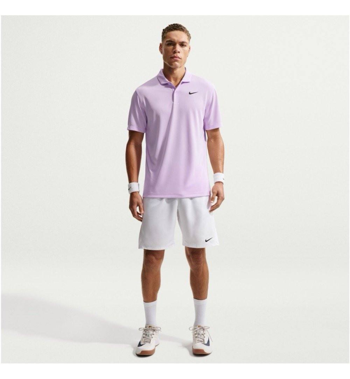 Поло мужское Nike Dri-fit Polo Solid pink