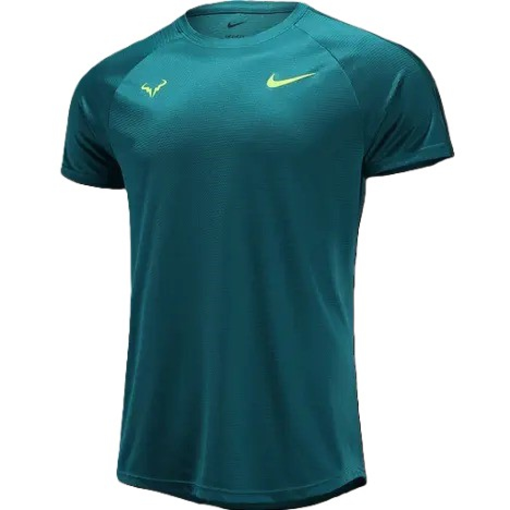 Футболка мужская Nike RAFA MNK DF CHALLENGER TOP SS green DV2887-381 Футболка мужская Nike RAFA MNK DF CHALLENGER TOP SS green DV2887-381