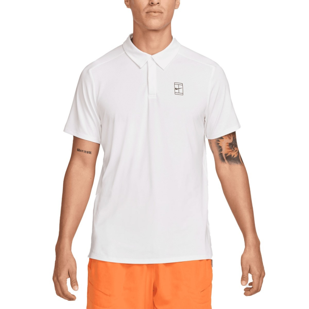 Поло мужское Nike Court Advantage Polo White FZ6907-100 Поло мужское Nike Court Advantage Polo White FZ6907-100