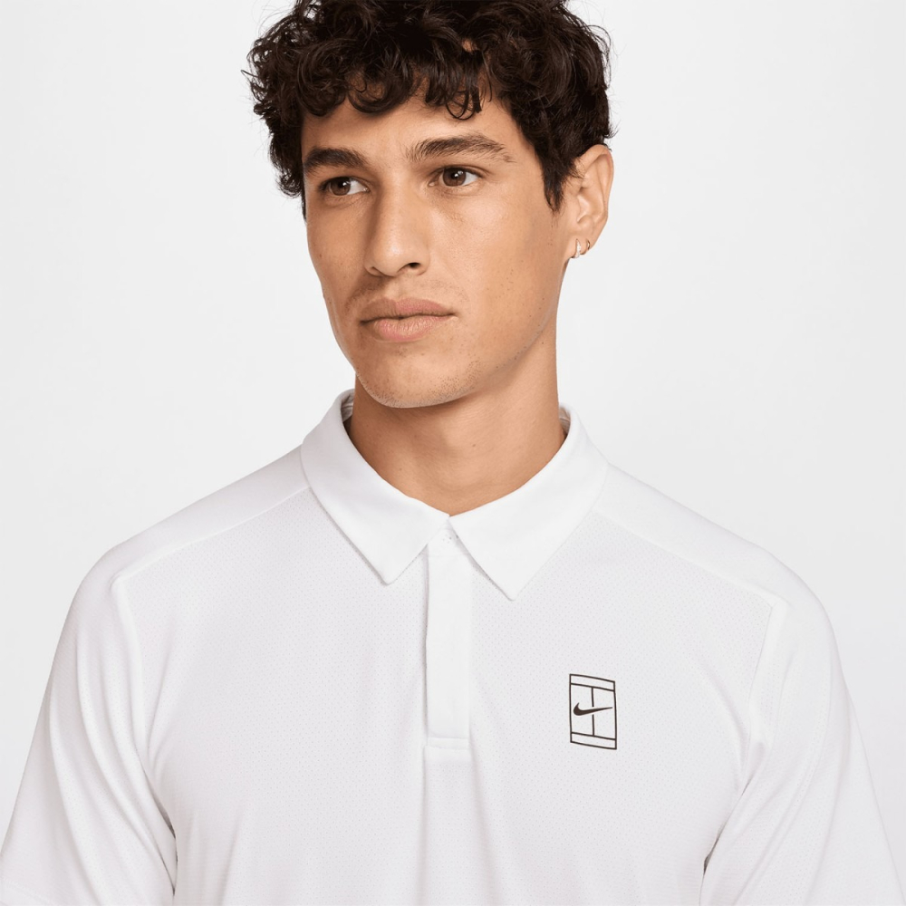 Поло мужское Nike Court Advantage Polo White FZ6907-100 Поло мужское Nike Court Advantage Polo White FZ6907-100