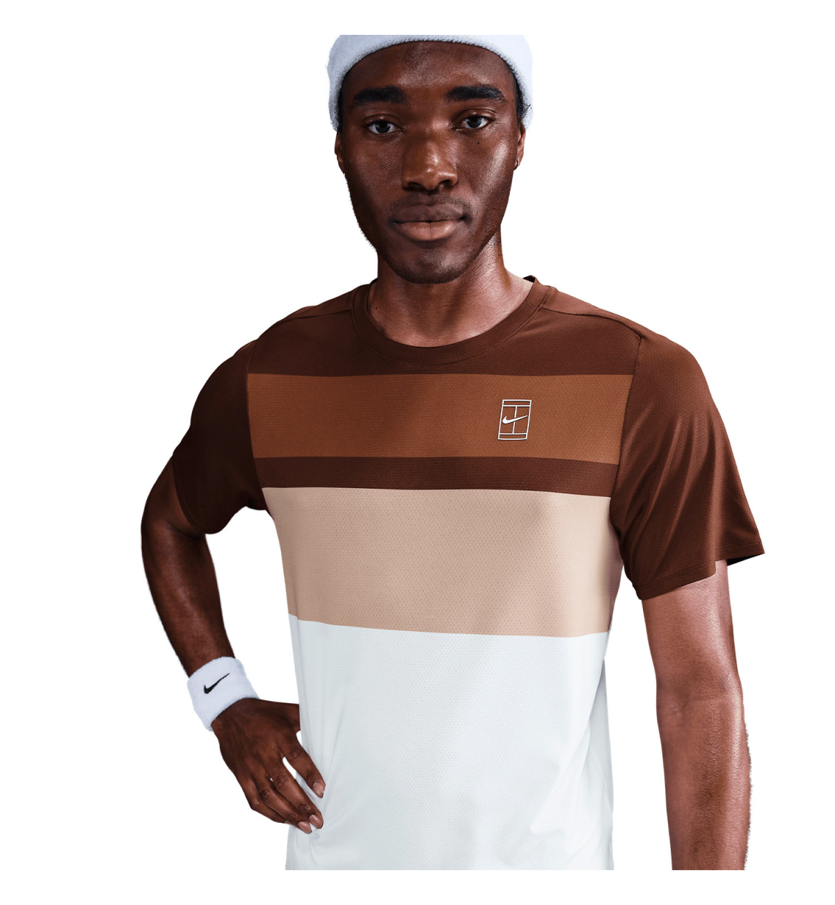 Футболка Nike Court Advantage T-Shirt Cacao Wow/White