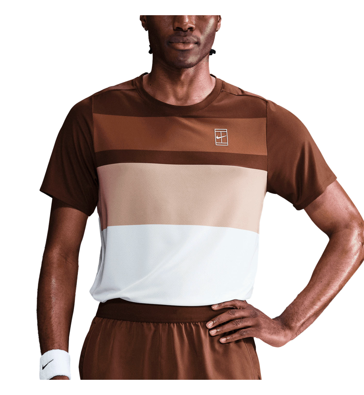 Футболка Nike Court Advantage T-Shirt Cacao Wow/White