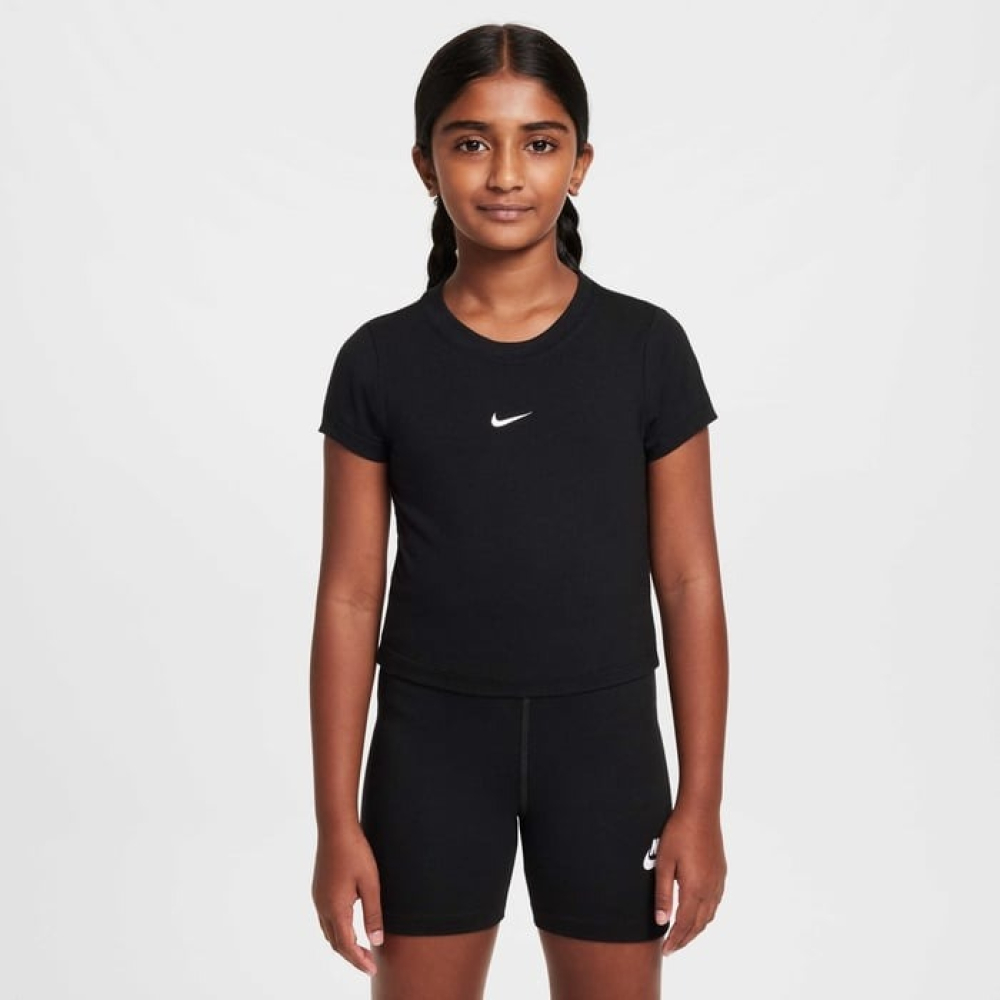 Футболка детская Nike G NSW TEE SS Slim Mod Crop Black HF7010-010 Футболка детская Nike G NSW TEE SS Slim Mod Crop Black HF7010-010