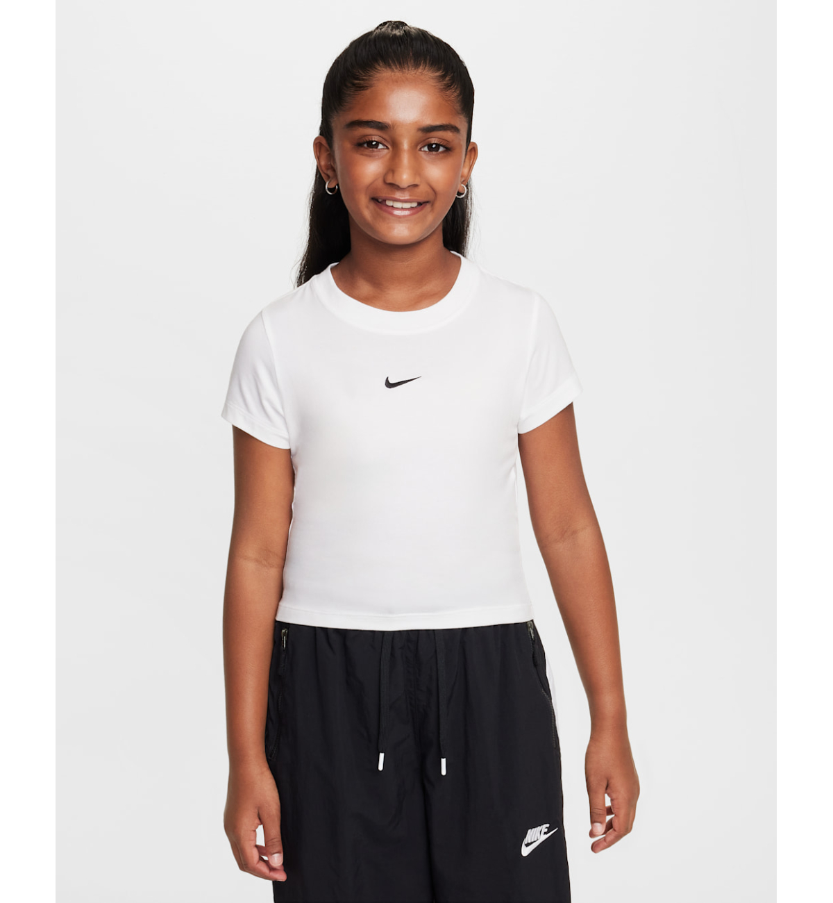 Футболка детская Nike G NSW TEE SS Slim Mod Crop white