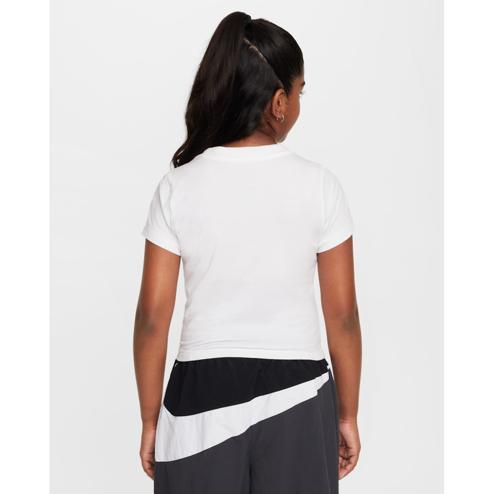 Футболка детская Nike G NSW TEE SS Slim Mod Crop white HF7010-100 Футболка детская Nike G NSW TEE SS Slim Mod Crop white HF7010-100
