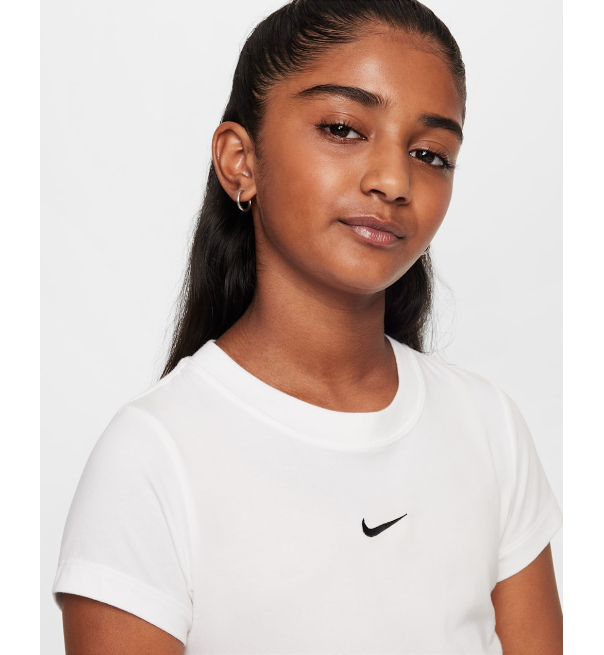 Футболка детская Nike G NSW TEE SS Slim Mod Crop white