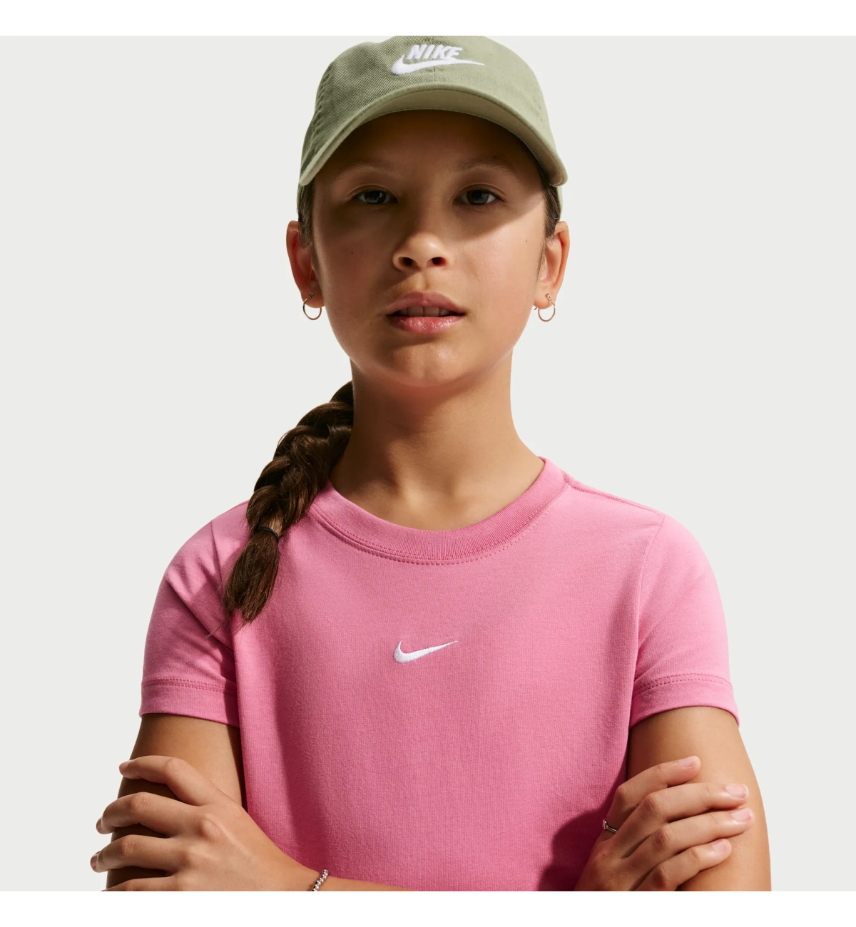 Футболка детская Nike G NSW TEE SS Slim Mod Crop pink