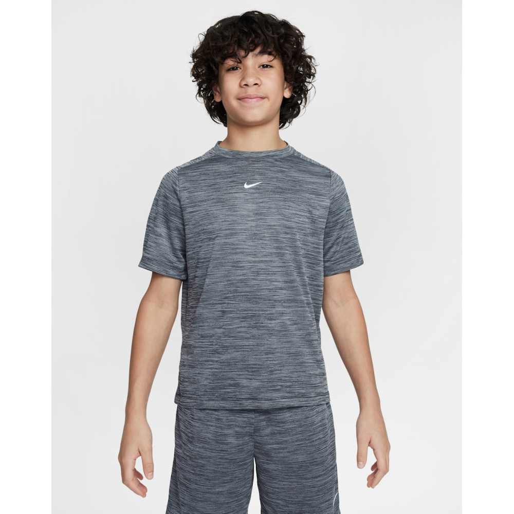 Футболка Nike Boy Dri-Fit MULTI SS TOP grey HJ3771-085 Футболка Nike Boy Dri-Fit MULTI SS TOP grey HJ3771-085