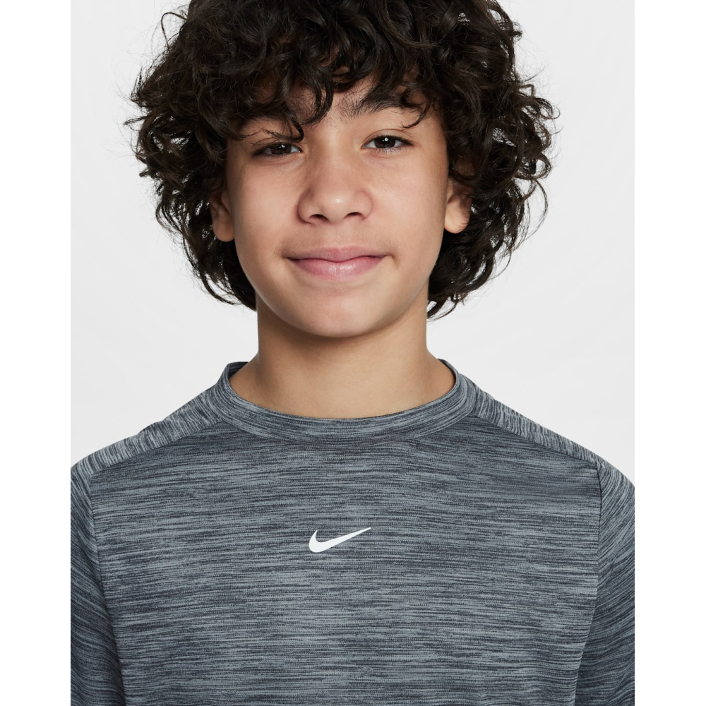 Футболка Nike Boy Dri-Fit MULTI SS TOP grey HJ3771-085 Футболка Nike Boy Dri-Fit MULTI SS TOP grey HJ3771-085
