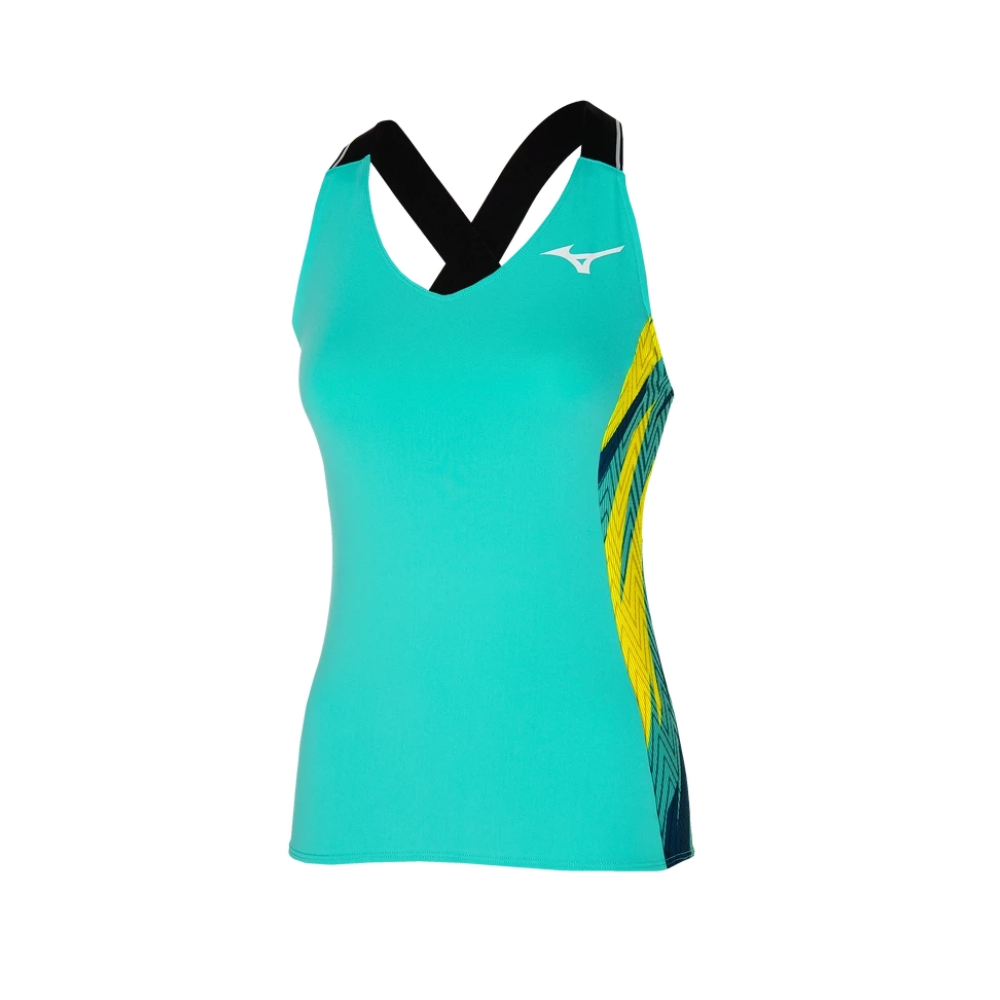Майка Mizuno Printed Tank Turqoise 62GA2201-13 Майка Mizuno Printed Tank Turqoise 62GA2201-13