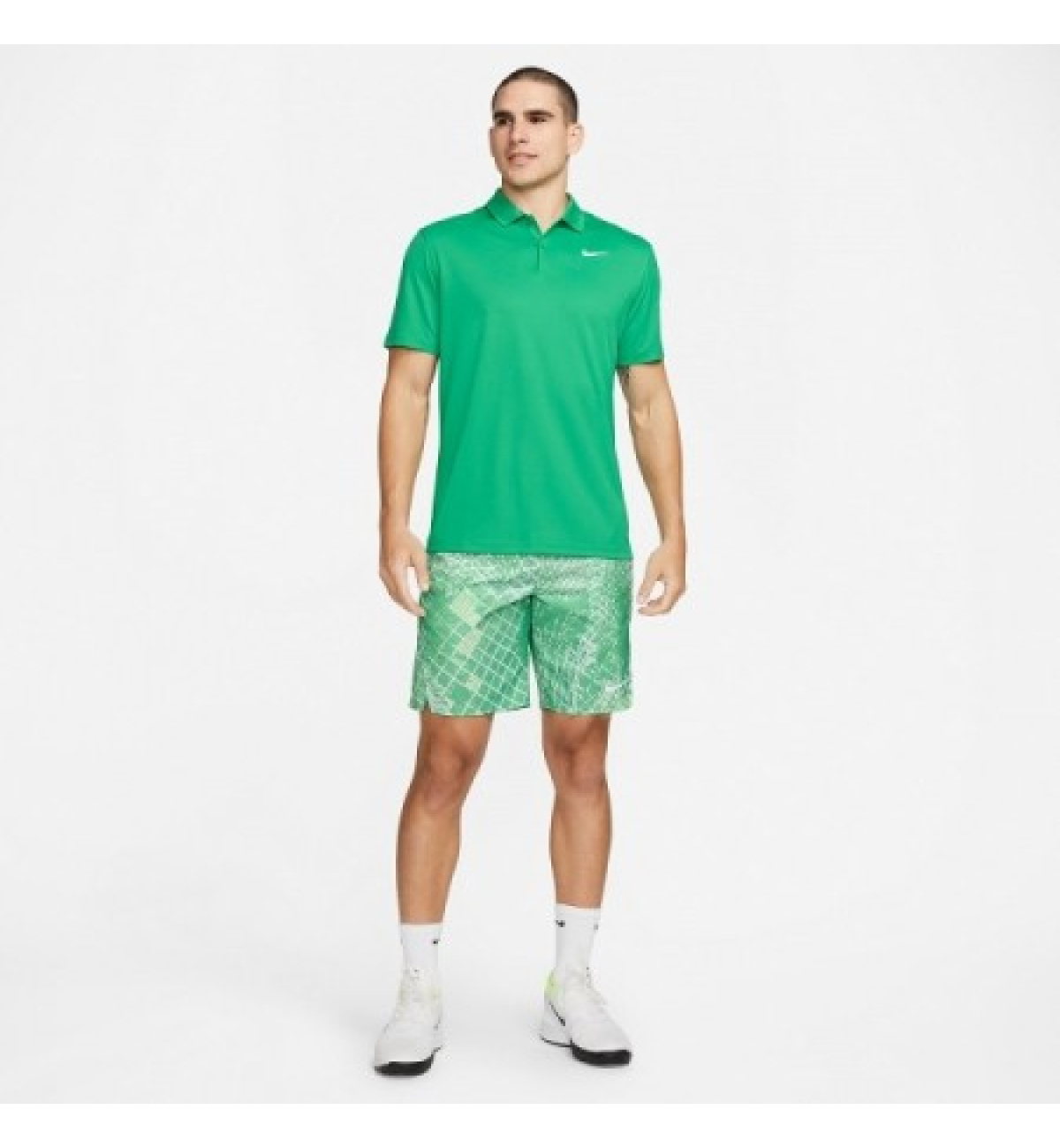 Поло мужское Nike M NKCT DF POLO PQ green