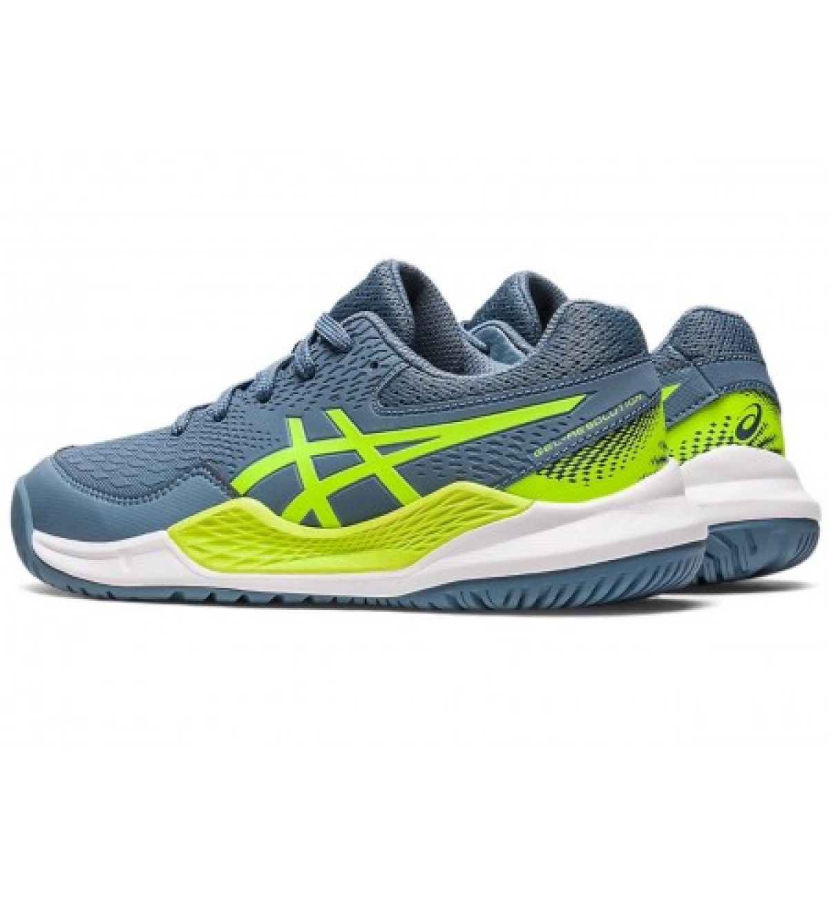 Кроссовки детские Asics GEL-RESOLUTION 9 GS grey/green