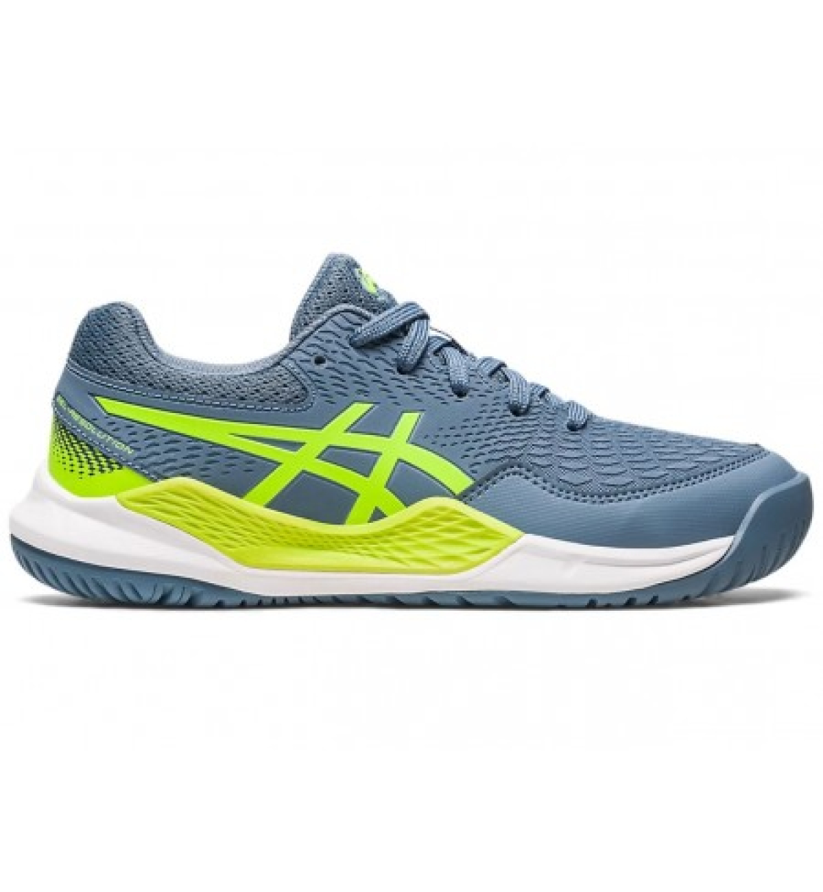 Кроссовки детские Asics GEL-RESOLUTION 9 GS grey/green