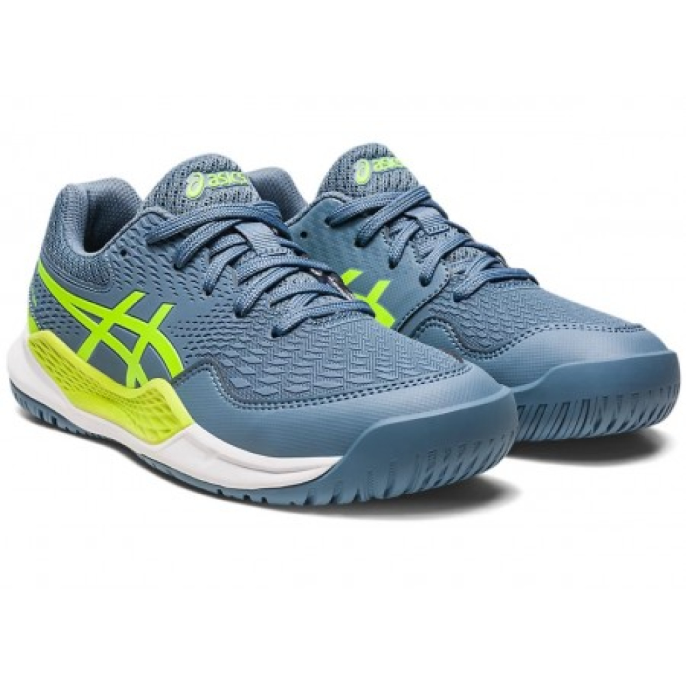 Кроссовки детские Asics GEL-RESOLUTION 9 GS grey/green Кроссовки детские Asics GEL-RESOLUTION 9 GS grey/green