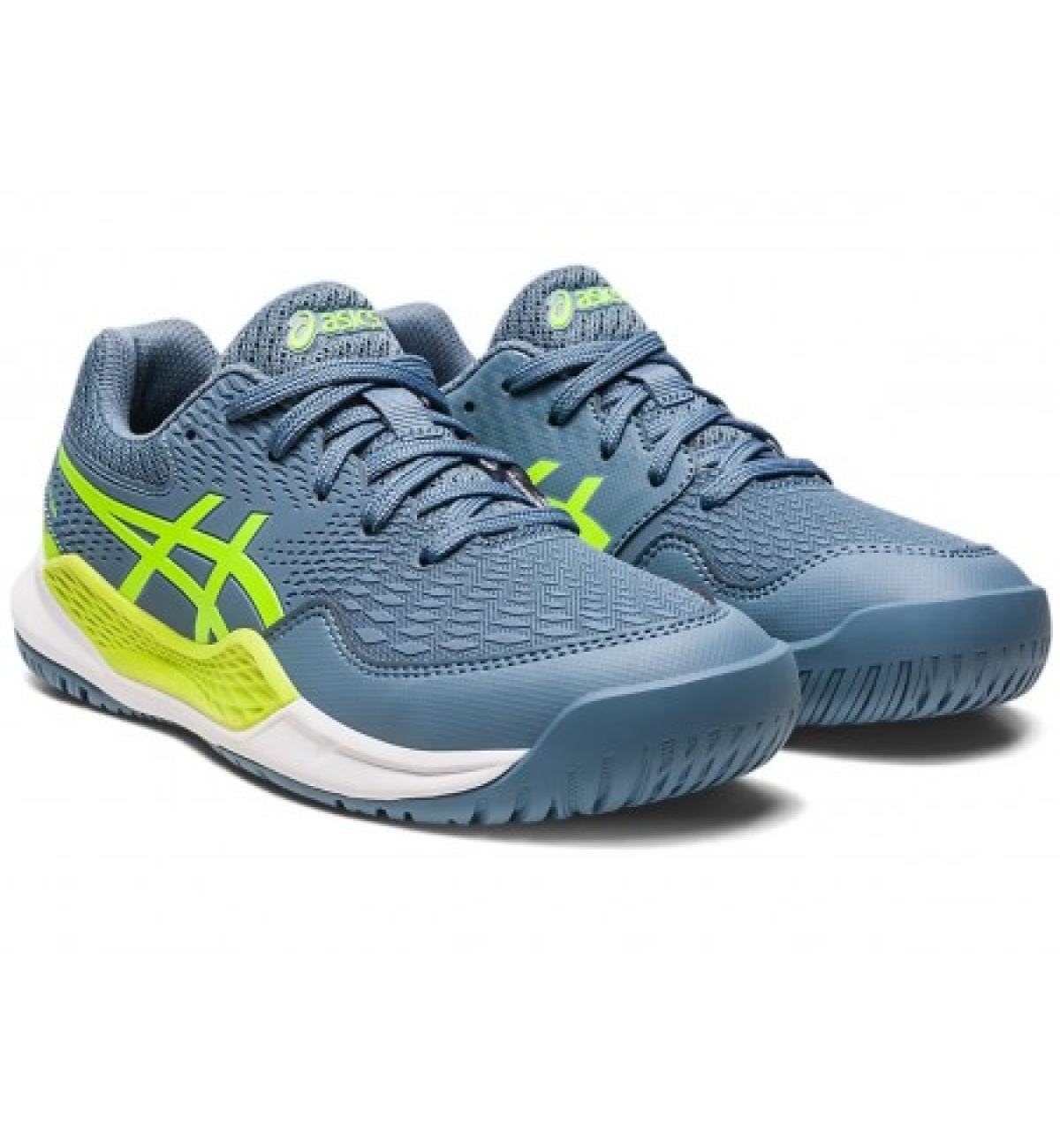 Кроссовки детские Asics GEL-RESOLUTION 9 GS grey/green