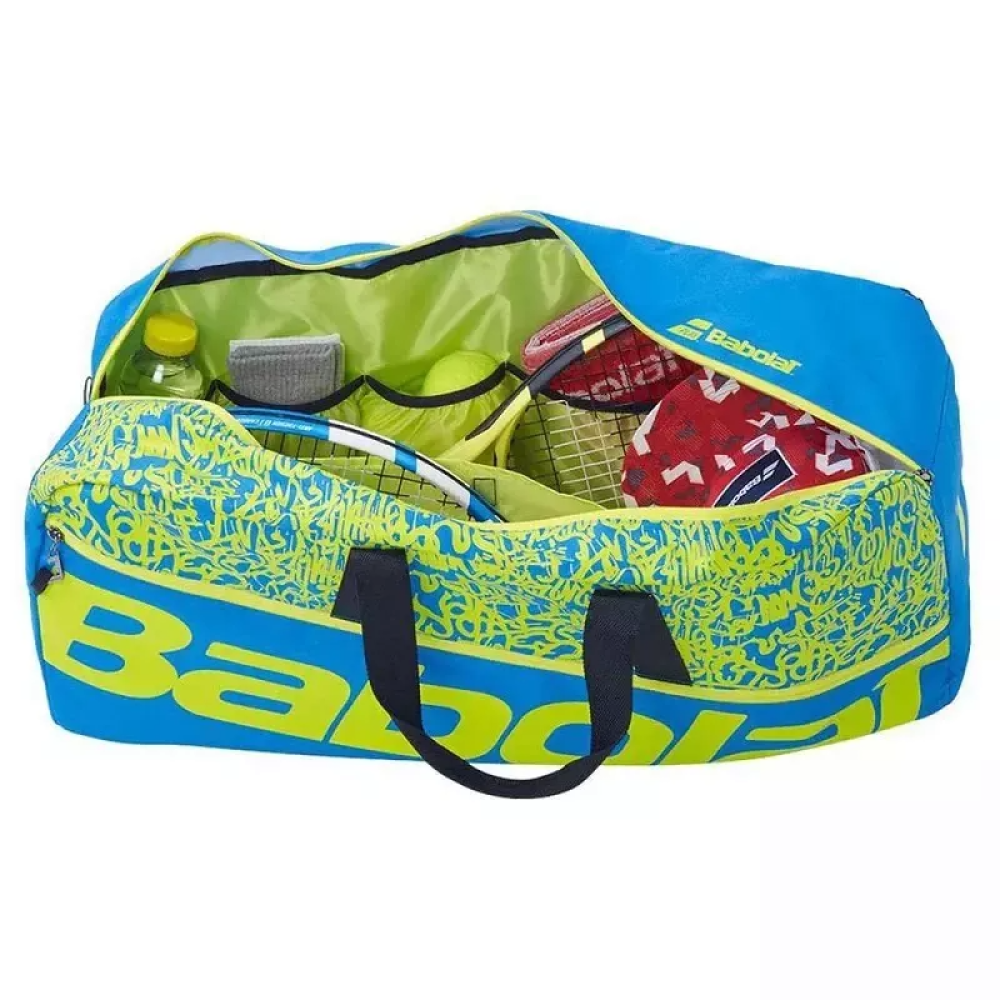 Сумка спортивная Babolat Duffle M classic blue/yellow lime 758001-325 Сумка спортивная Babolat Duffle M classic blue/yellow lime 758001-325