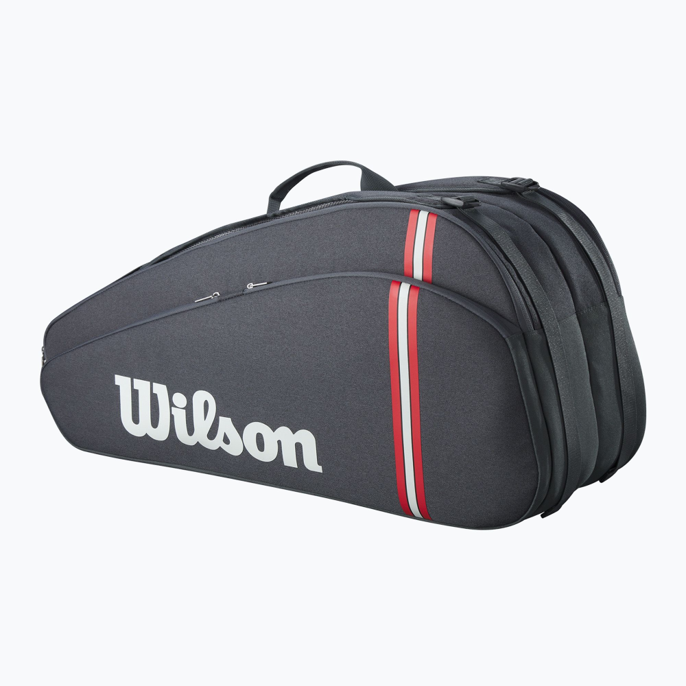 Чохол для тенісу Wilson Tour 6PK Bag 2025 Grey WR8037501001 Чохол для тенісу Wilson Tour 6PK Bag 2025 Grey WR8037501001
