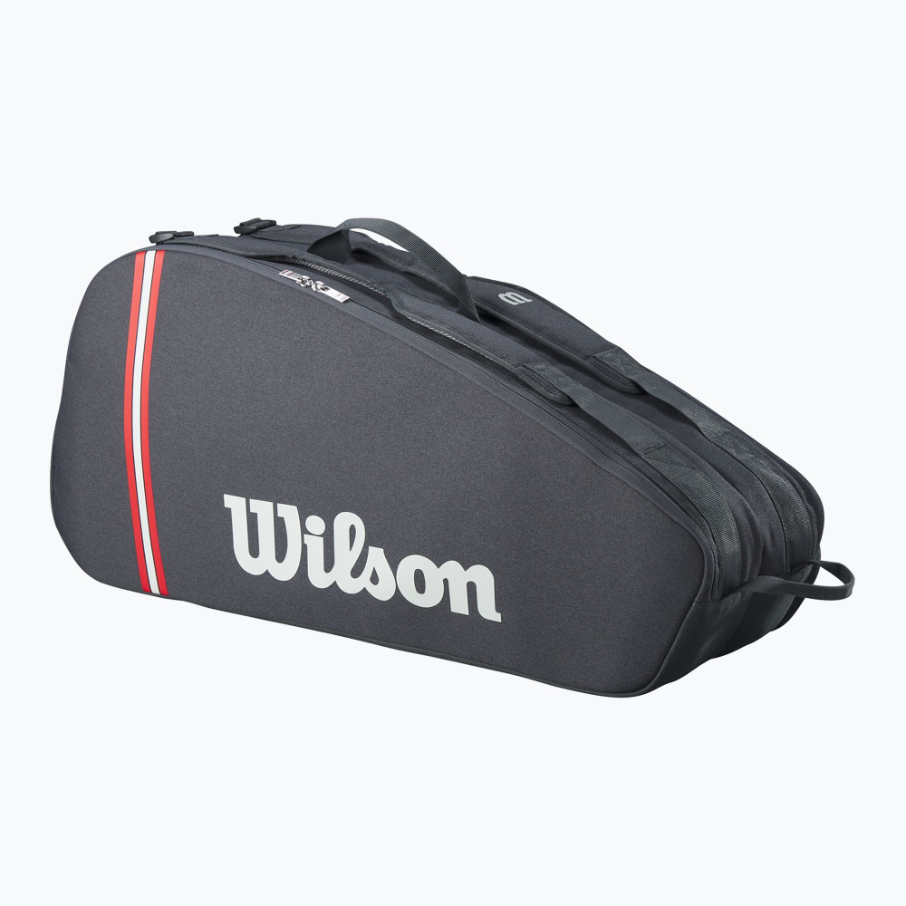 Чохол для тенісу Wilson Tour 6PK Bag 2025 Grey WR8037501001 Чохол для тенісу Wilson Tour 6PK Bag 2025 Grey WR8037501001