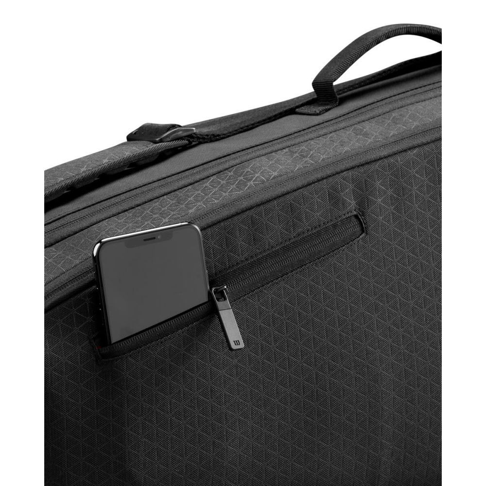 Чохол тенісний Wilson Clash V3 3PK Bag Black/Infrared WR8038001001 Чохол тенісний Wilson Clash V3 3PK Bag Black/Infrared WR8038001001