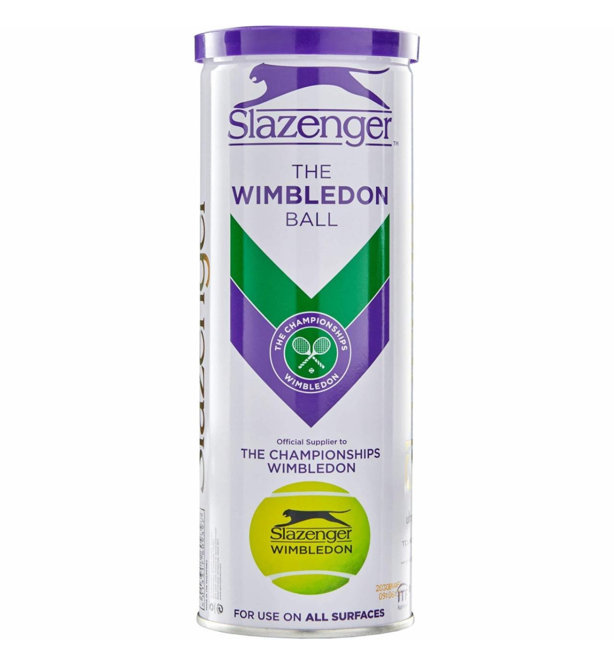 Тенісні м'ячі Slazenger Wimbledon Ultra-Vis + Hydroguard 3B