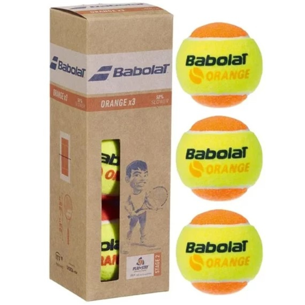М'ячі для тенісу Babolat ORANGE paper pack 3 ball 501107-113 М'ячі для тенісу Babolat ORANGE paper pack 3 ball 501107-113