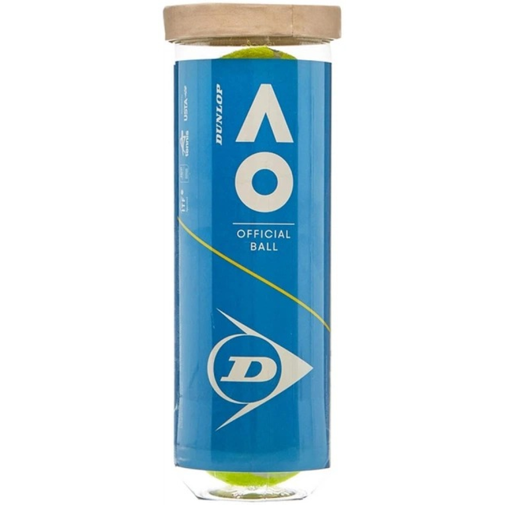 М'ячі для тенісу Dunlop Australian Open 3 ball 601354 М'ячі для тенісу Dunlop Australian Open 3 ball 601354