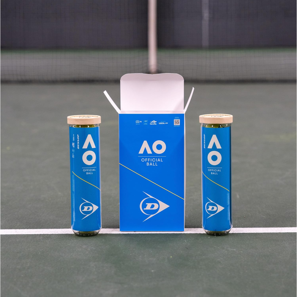 М'ячі для тенісу Dunlop Australian Open 2х4 ball М'ячі для тенісу Dunlop Australian Open 2х4 ball