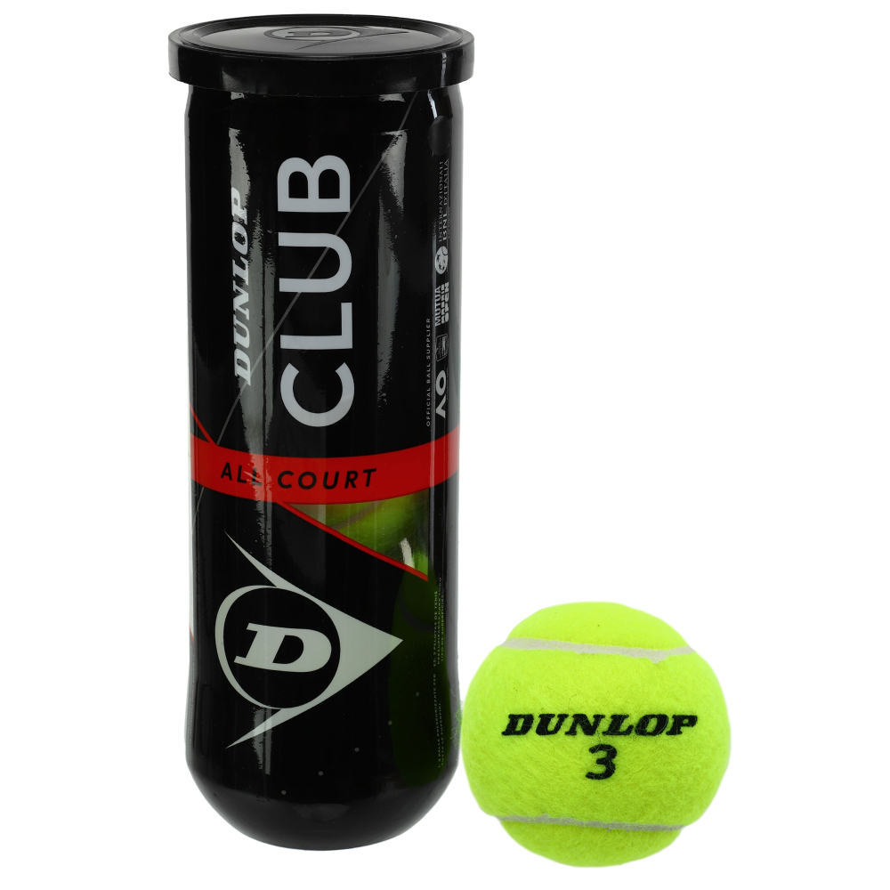 М'ячі для тенісу Dunlop CLUB AC 3B 601334 М'ячі для тенісу Dunlop CLUB AC 3B 601334