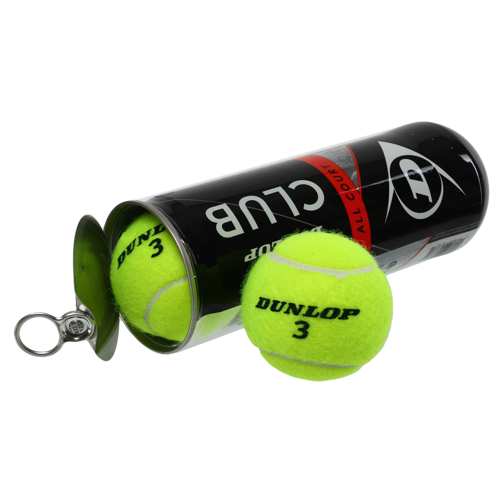 М'ячі для тенісу Dunlop CLUB AC 3B 601334 М'ячі для тенісу Dunlop CLUB AC 3B 601334